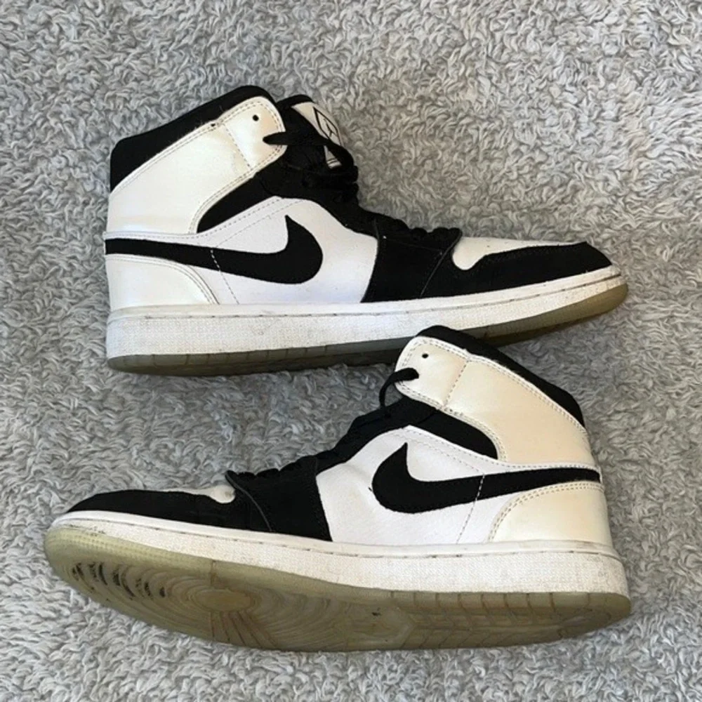 Air Jordan 1 Mid SE Diamond‎ Shorts White Black DH6933-100 Mens Size 7